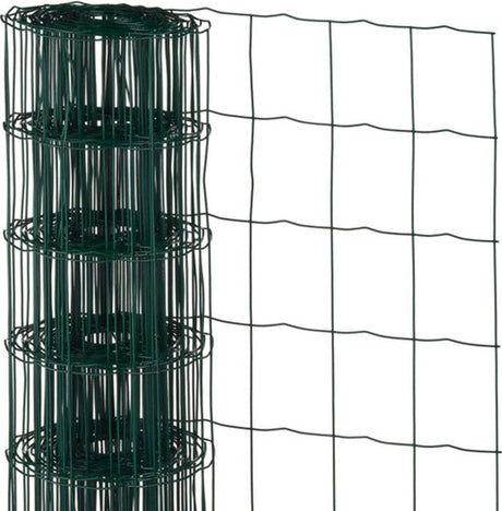 Nature - verzinkt staal gaas - 1 x 10m - groen - 100 x 75mm mazen