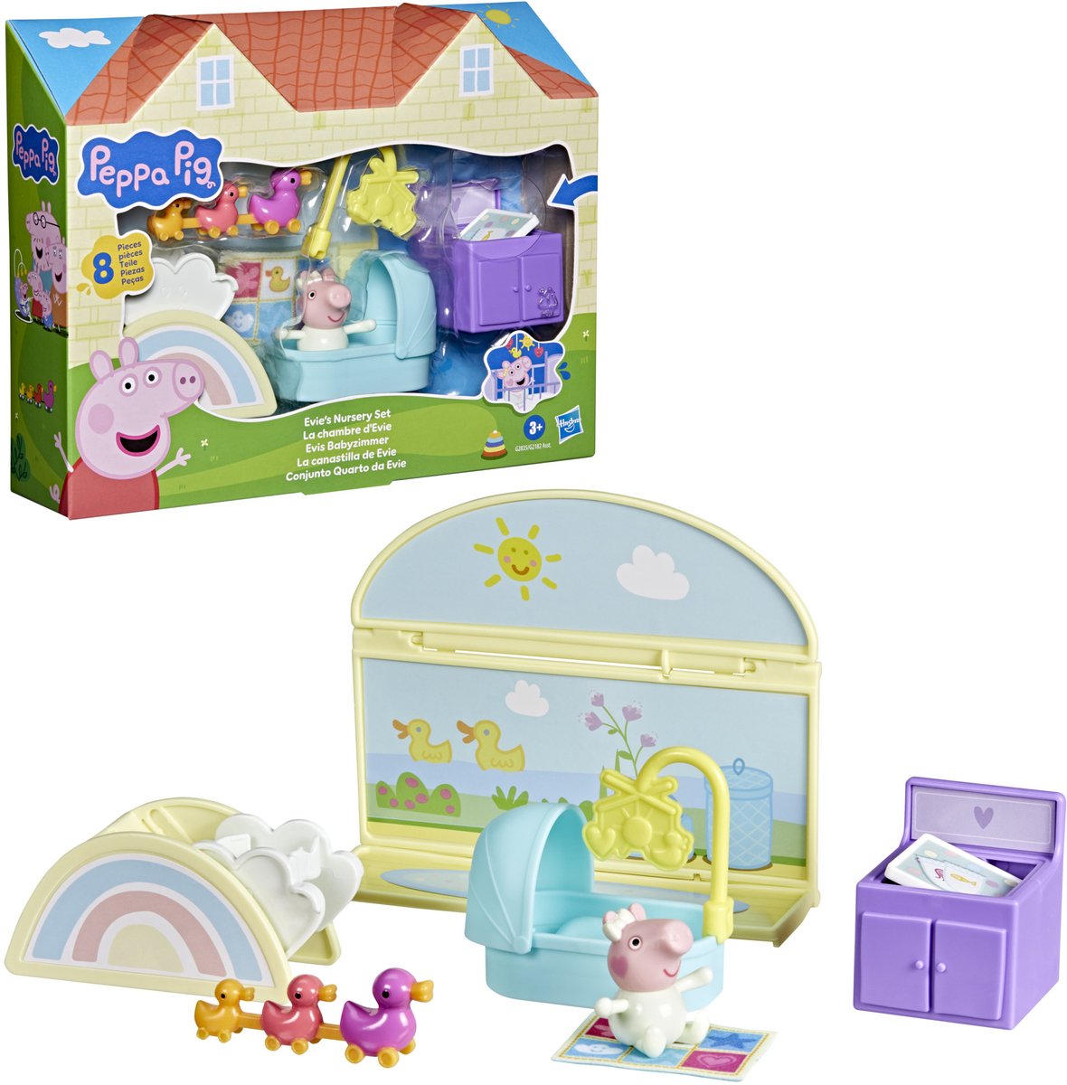 Peppa pig evies kinderkamer - speelset