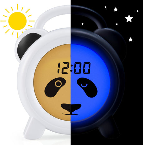 Alecto bc100panda - slaaptrainer voor kinderen - kinderwekker met nachtlamp - panda