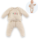 Corolle babypop trainingspak - beige outfit voor pop 42cm.