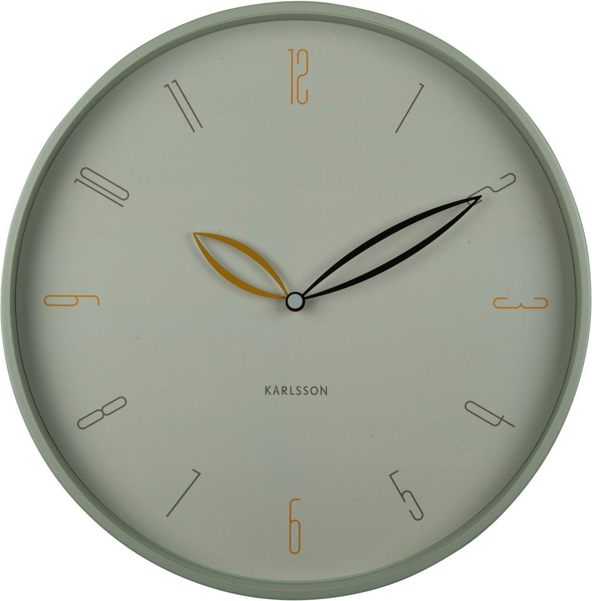 Karlsson wandklok petals - groen - ø40cm - wandklok scandinavisch