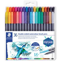 Penseelpen staedtler aquarel niet permanent kleurenassortiment