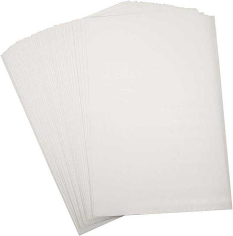 Creativ company vellen krimpfolie mat wit 20x30, 10st.