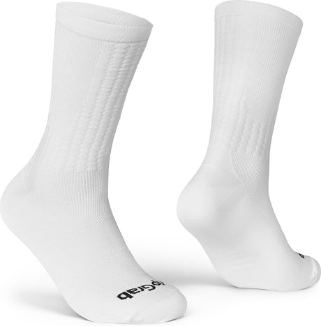 Gripgrab - faststream aero fietssokken hoog performance zomer wielren sokken tijdrijden - unisex - wit - maat l (44-47)