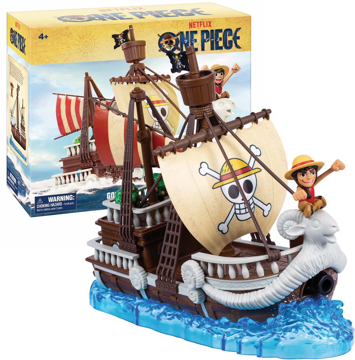 Moose toys one piece going merry deluxe schip met speelfiguur