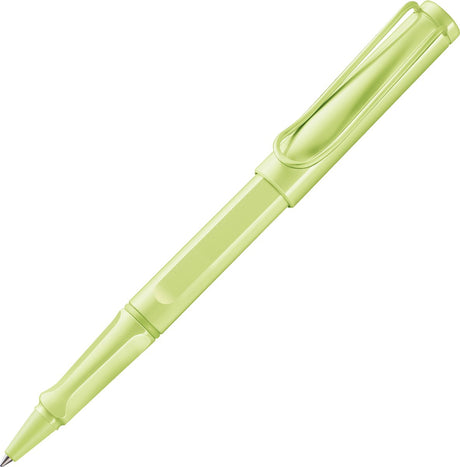 Lamy safari springgroene rollerbalpen - met ergonomische greep lijndikte m - behuizing van robuust asa-kunststof - met vulling m 63 in zwart