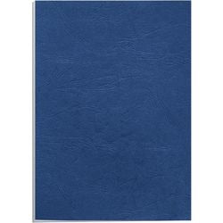 Fellowes pack 100 binding cover blue 5371305 leatherboard a4