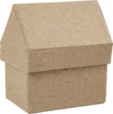 Creativ company huizen papier-mache, set van 4