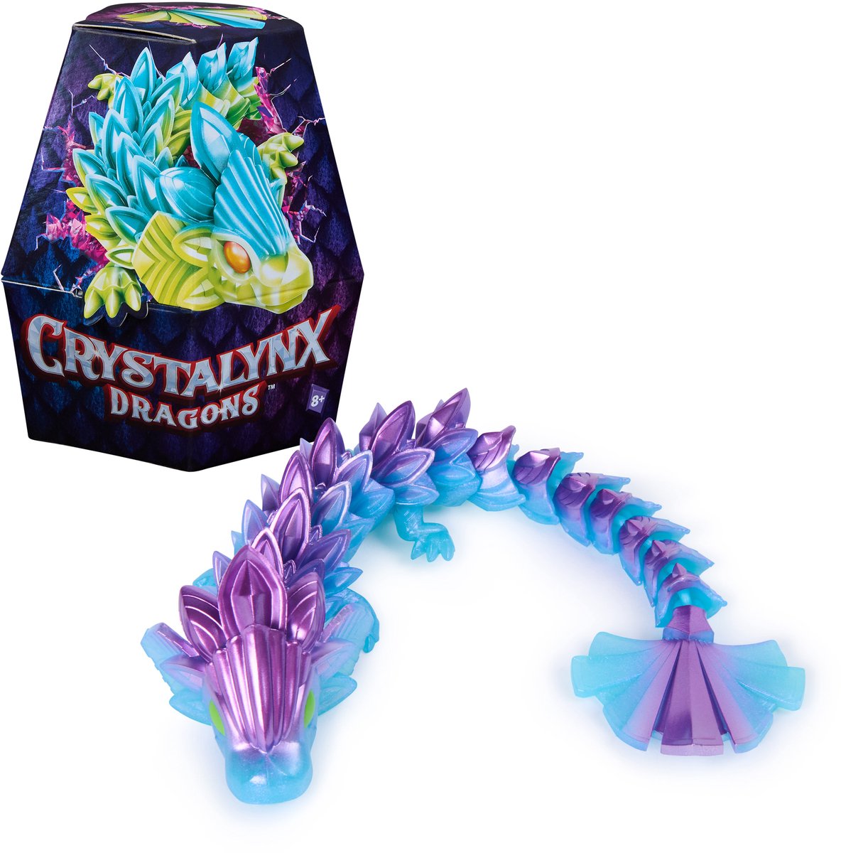 Crystalynx spin master draken speelgoedfiguur crystal lynx 23 cm mini actiefiguur.