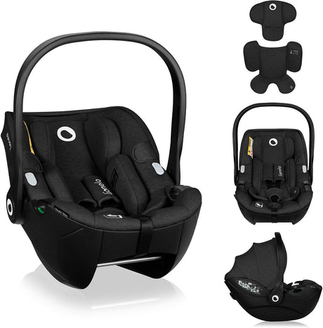 Lionelo moxie i-size - autostoel draagstoel vanaf geboorte - 40-87 cm - achterwaarts gericht (rwf) - bamboe stof - dri-seat - lichtgewicht 4,3 kg - isofix compatibel - memory foam - magnetische gordels - zonnekap - verstelbare hoofdsteun