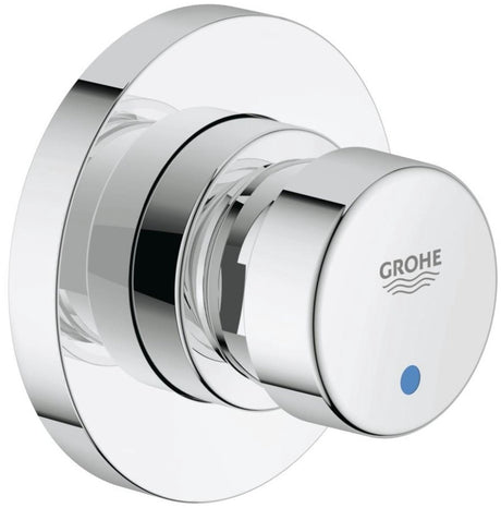 Grohe euroeco cosmopolitan s inbouw douchekraan zelfsluitend 1 2 blauw rood chroom