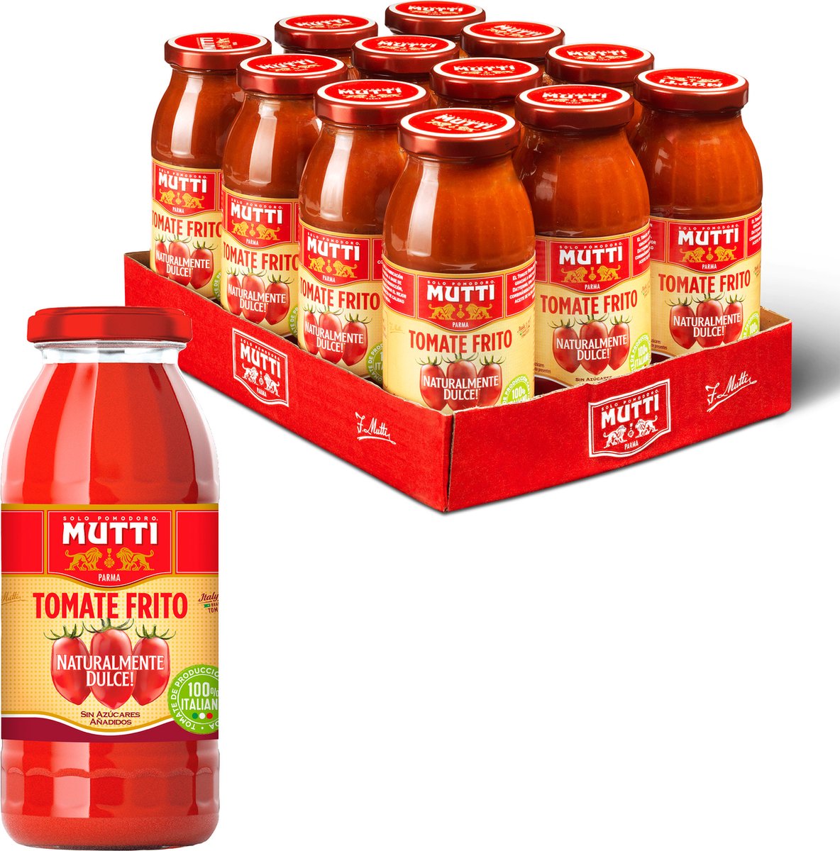 Mutti tomate frito tomatensaus - 12 x 300 gram