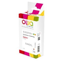Inktcartridge owa cl-546xl compatibel cyaan, geel, magenta, zwart