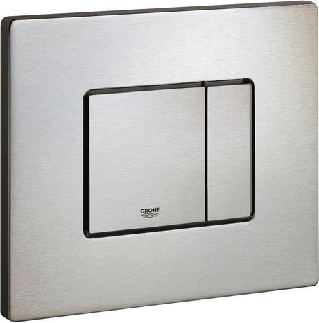 Grohe skate cosmopolitan bedieningspaneel toilet - horizontaal - dual flush - rvs