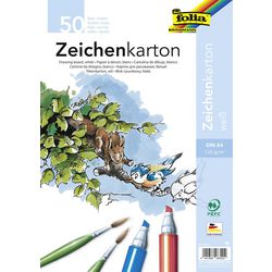 Tekenpapier folia a4 120 g m² wit 50 vellen