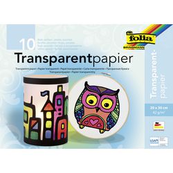 Overtrekpapier folia 20 x 30 cm 42 g m² kleurenassortiment 10 vellen
