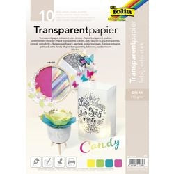Overtrekpapier folia candy a4 115 g m² kleurenassortiment 10 vellen