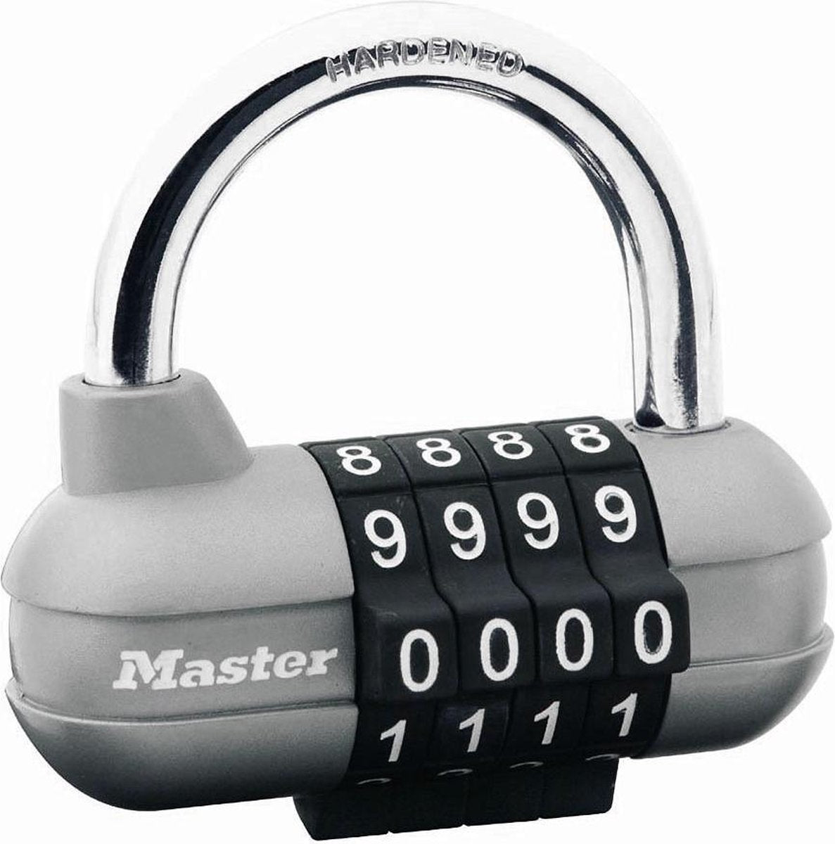 Master-lock masterlock hangslot pro sport cijferslot 4-cijferig grijs