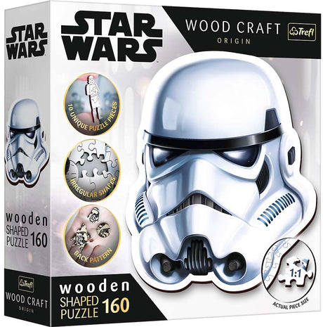 Trefl puzzel star wars houten stormtrooper helm 160 stukjes fsc.