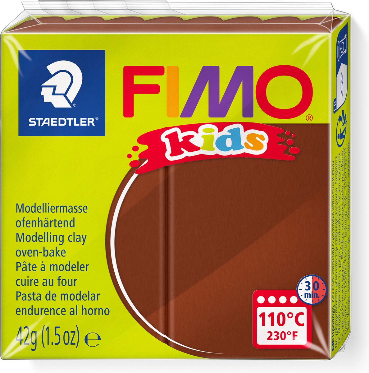 Fimo kids boetseerklei 42 g bruin