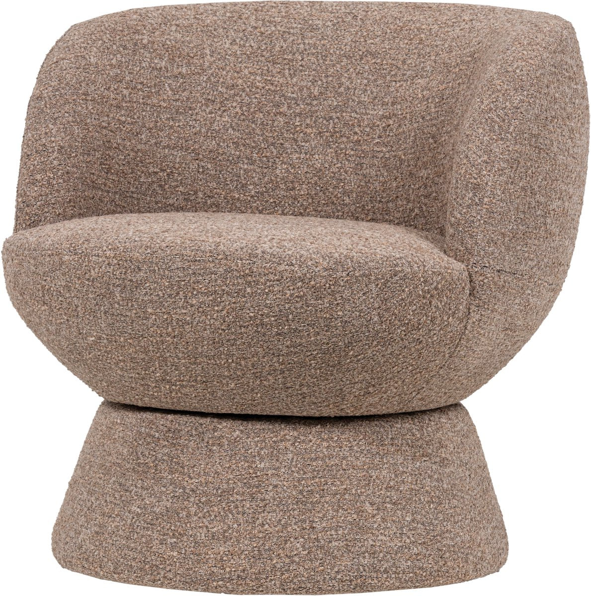 Woood shuffle draaifauteuil - melange - bruin - 72x73x71