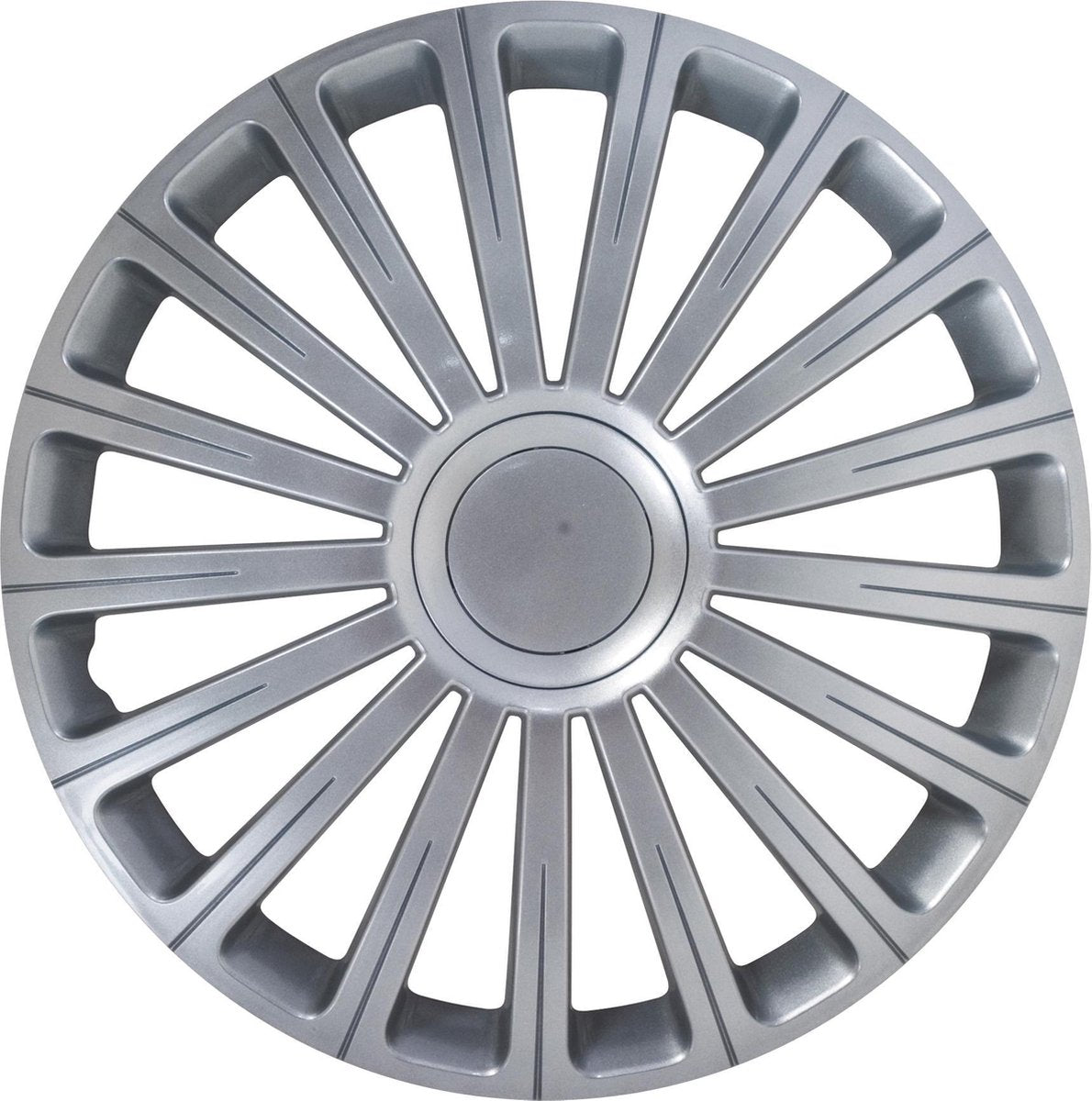 Carpoint wieldoppen radical pro 16 inch abs zilver set van 4