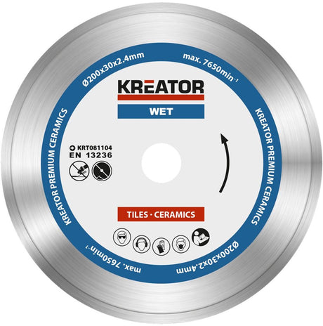 Kreator - accessories - krt081104 - diamantschijf - ø 200mm