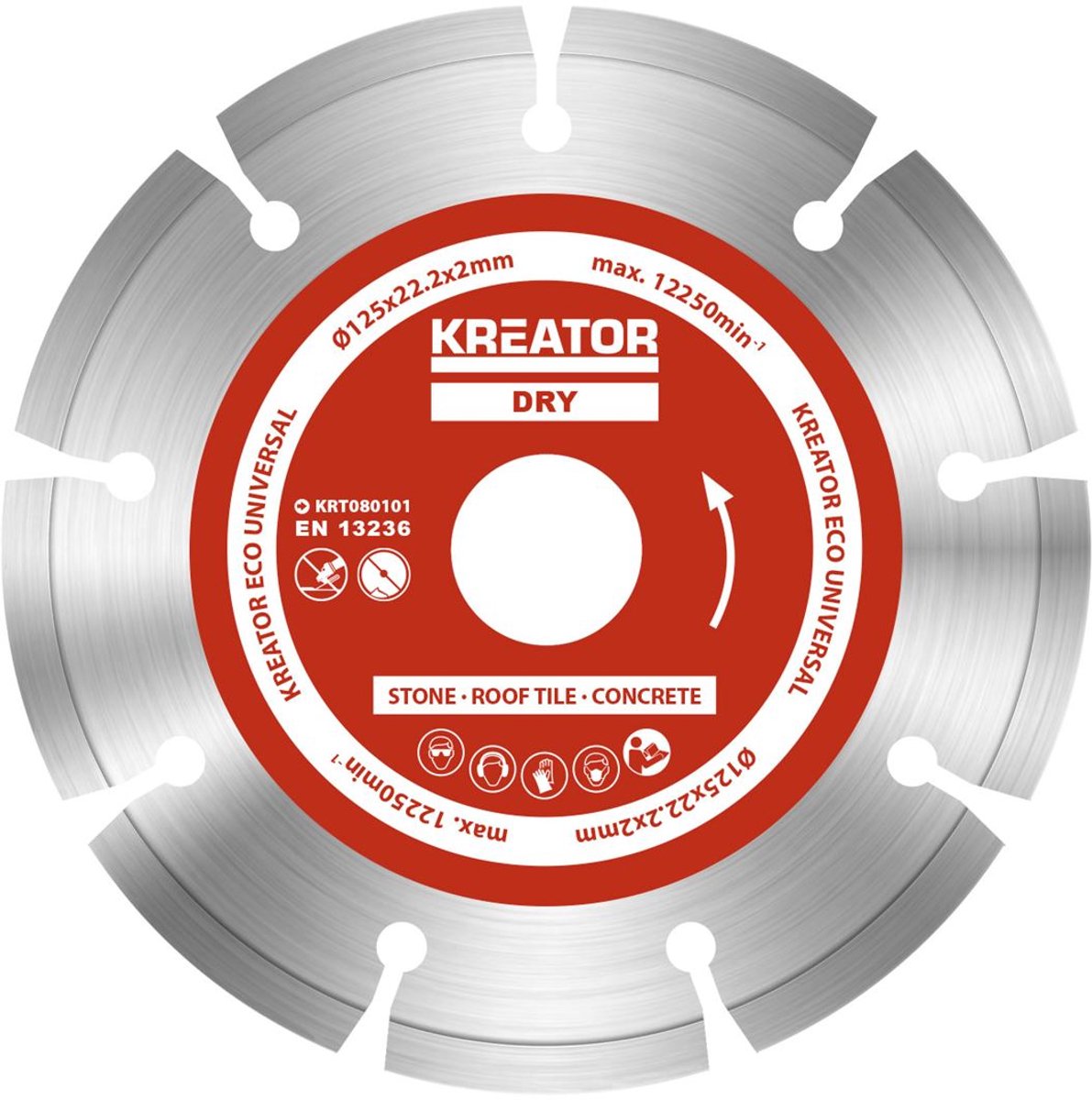 Kreator - accessories - krt080101 - diamantschijf eco - ø 125mm - 3 st.