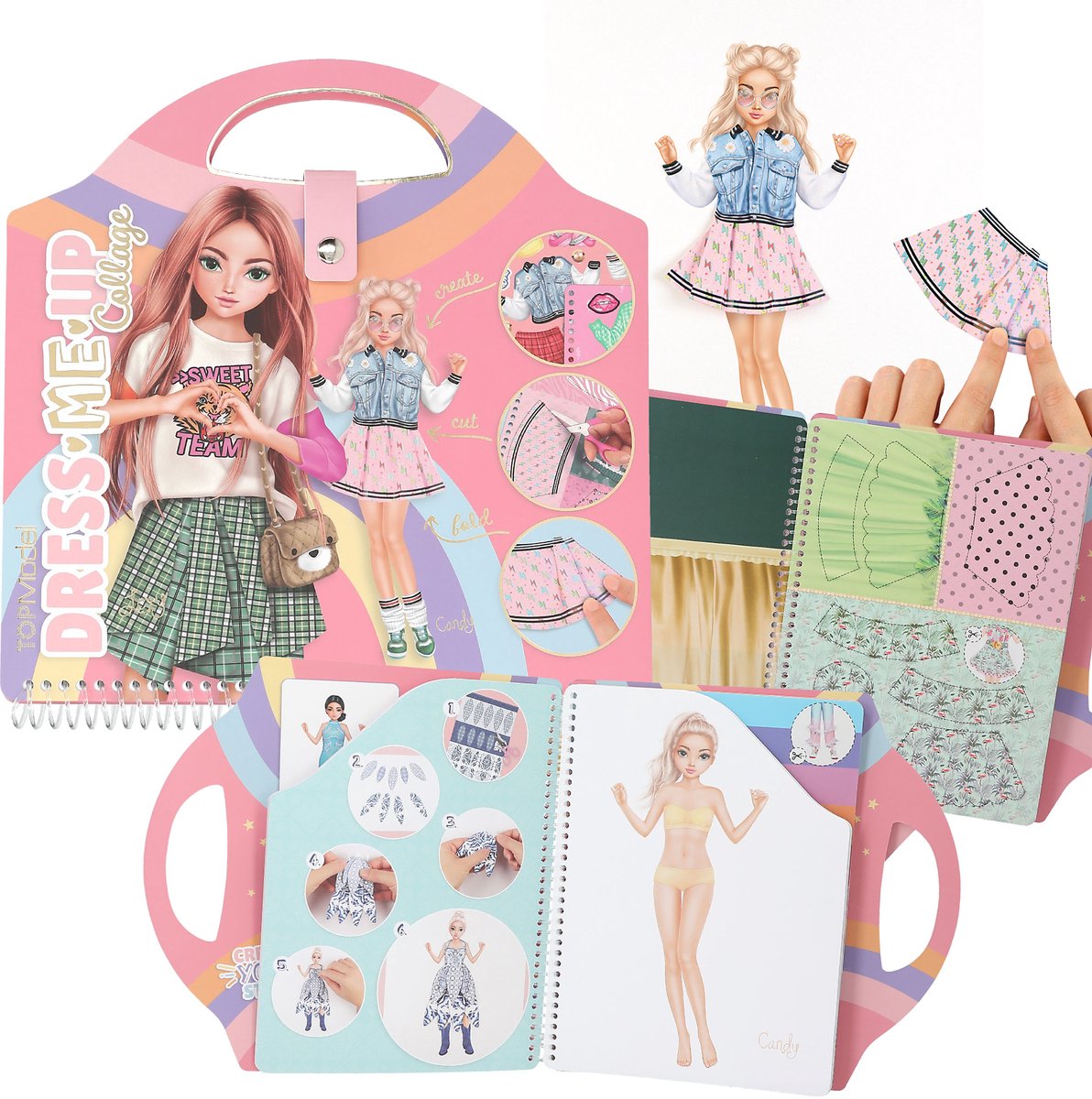 Depesche - topmodel dress me up collage book - kleurboek