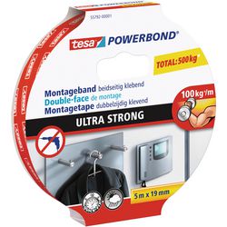 Montagetape tesa 55792-00001-02 wit 5 m
