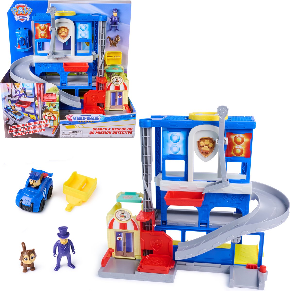 Paw patrol - speelset - reddingsmissies met chase en humdinger