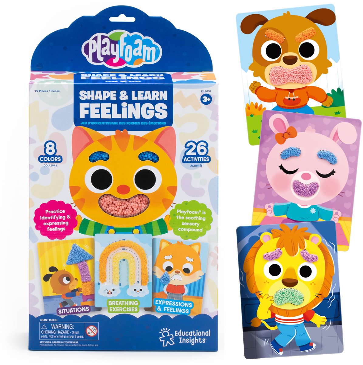 Learning resources playfoam® shape learn feelings - 3+