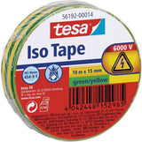 Tesa 56192-00014-22 isolatietape groen, geel (l x b) 10 m x 15 mm 1 stuk(s)
