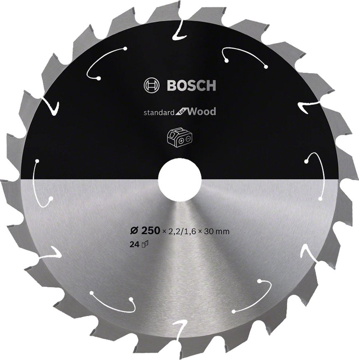 Bosch professional standard for wood cirkelzaagblad 250 x 30 x 2,2 mm 24 tanden ( 2608837727 )