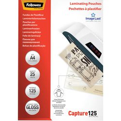 Fellowes lamineerhoezen 5396301 125 micron transparant pak van 25