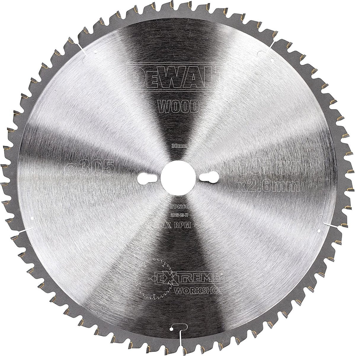 Dewalt accessoires cirkelzaagbl. s40 305x30x60t - dt4260-qz
