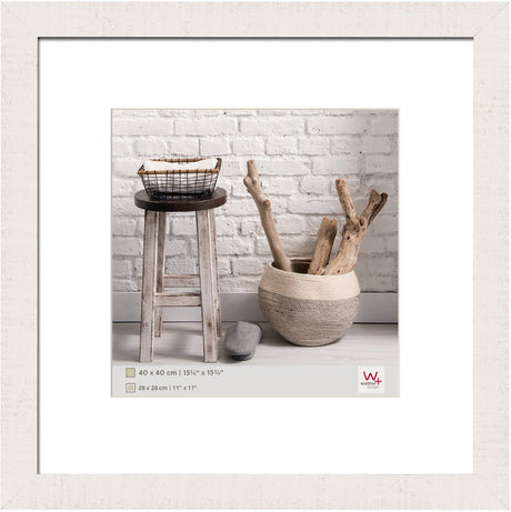 Walther home - houten lijst - fotoformaat 40x40 cm - polair wit