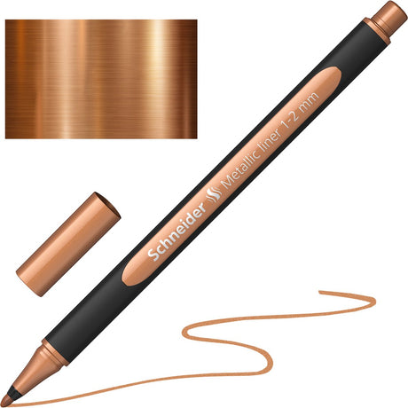 Schneider schrijfwaren schneider stift - metallic liner - paint-it 020 - lijnbreedte 1-2mm - koper metallic - s-ml02001102