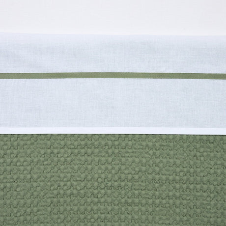 Meyco baby bies wieglaken - olive green - 75x100cm - 0.3 tog