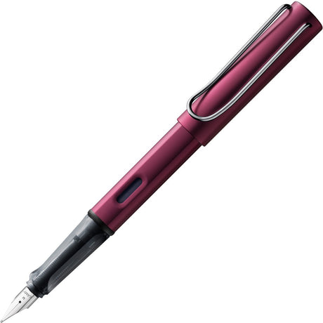 Lamy al-star black purple vulpen | ergonomisch aluminium | stalen penpunt b | inclusief t 10 blauwe inkt | rechtshandig