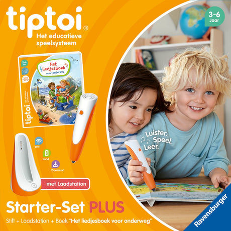 Tiptoi ravensburger starter-set plus - liedjesboek voor onderweg - interactief leersysteem