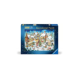 Ravensburger kerstpuzzel 1000 stukjes - legpuzzel kerst winter sfeer.
