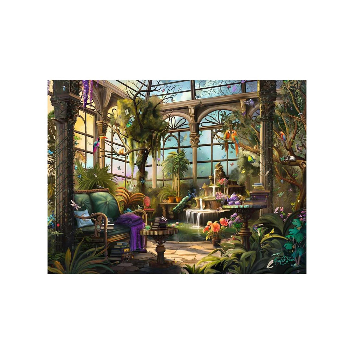 Ravensburger legpuzzel de kas - 1500 stukjes puzzel landschap.