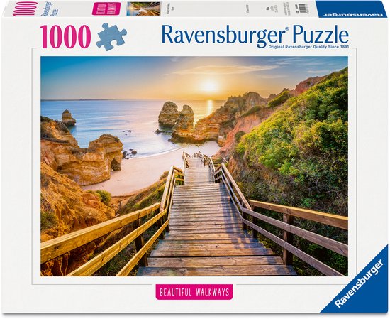 Ravensburger legpuzzel stairway to camilo beach, algarve - 1000st.