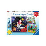 Ravensburger puzzel animal explorers - legpuzzel - 3x49 stukjes