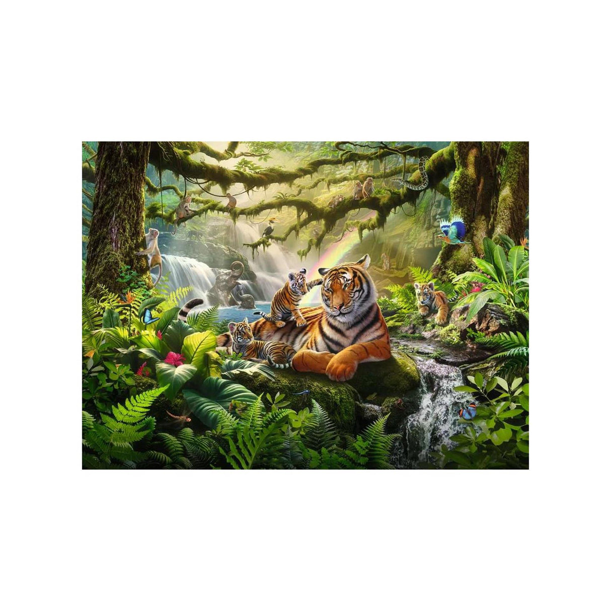 Ravensburger puzzel jungle wildlife wonders - legpuzzel - 300 xxl stukjes