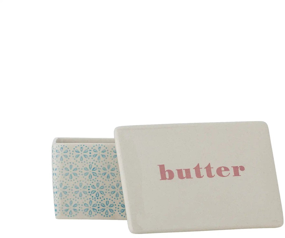 Bloomingville botervloot aardewerk blauw patrizia