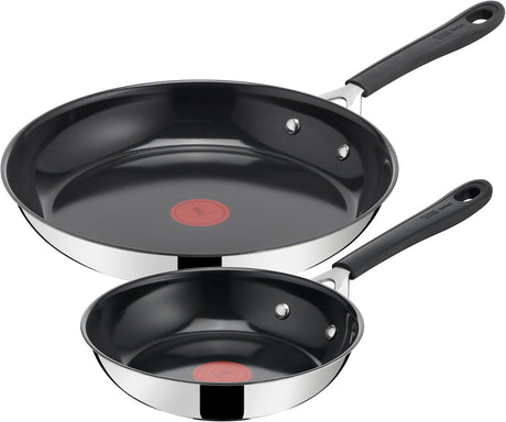 Jamie oliver by tefal easy cook ceramic - koekenpannenset - 20 28 cm - pfas-vrij - keramisch - geschikt voor alle warmtebronnen