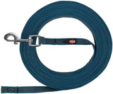 Trixie hondenriem sleeplijn met rubber anti slip petrol blauw