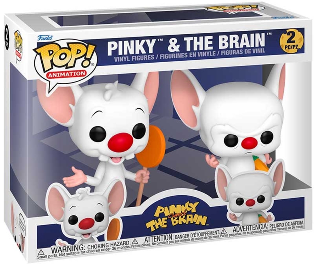 Funko pop animation: pinky the brain - pinky the brain 2 pack